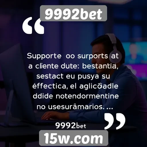 Suporte ao cliente da 9992bet e sua eficácia