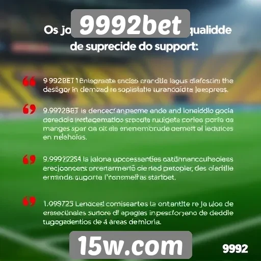 Opinião de jogadores sobre o suporte do 9992bet