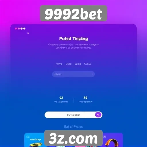 Avaliação da interface do usuário do site 9992bet